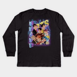 bangtan retro 2000s Kids Long Sleeve T-Shirt